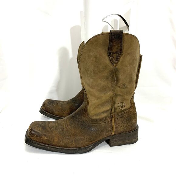 Ariat Men’s Brown Leather Western Cowboy Boot Size US 9 D main image 11